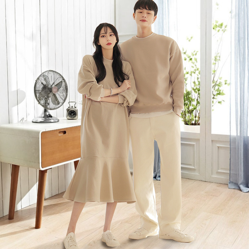 情侣装春秋装上身好看保暖不起球