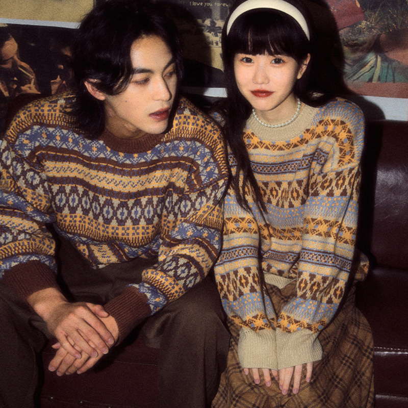 disoo情侣装冬装2025秋冬季韩系新款针织衫套装特别的高级感毛衣