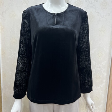 2025新款秋款中老年妈妈纯色气质百搭新中式国风65137若男佳人