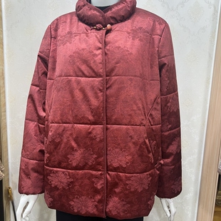 若男佳人65280中年女装妈妈装加厚保暖绵羊毛棉衣大码奶奶装中式