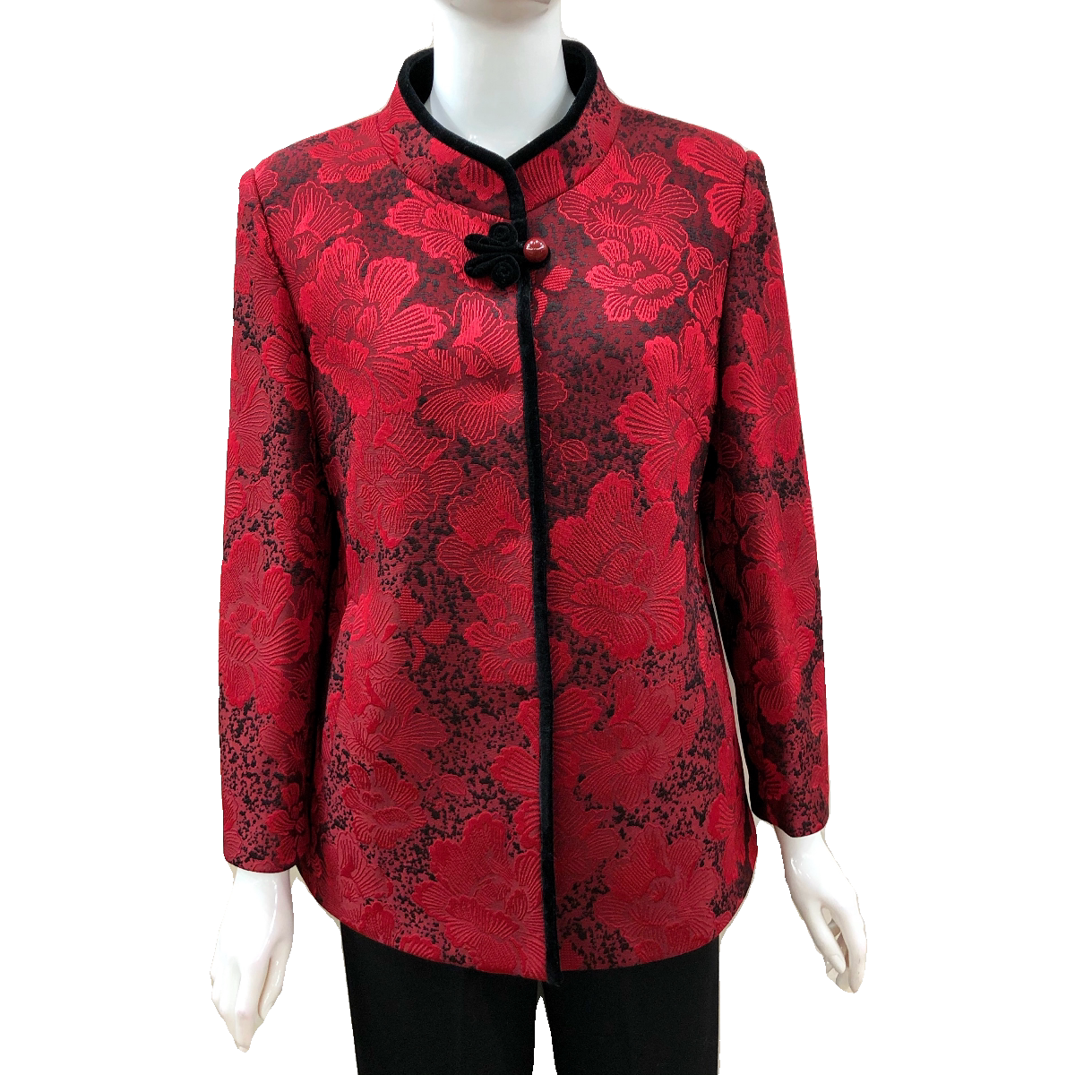 樱莎3855中老年妈妈新年春秋外套大码上衣喜奶奶外套70-80岁春新