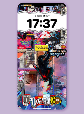 K894 蜘蛛侠平行宇宙 Iphone手机4K高清壁纸苹果手机壁纸