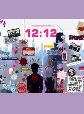 K1073 蜘蛛侠平行宇宙浪漫时刻 平板壁纸  IPAD 4K高清壁纸