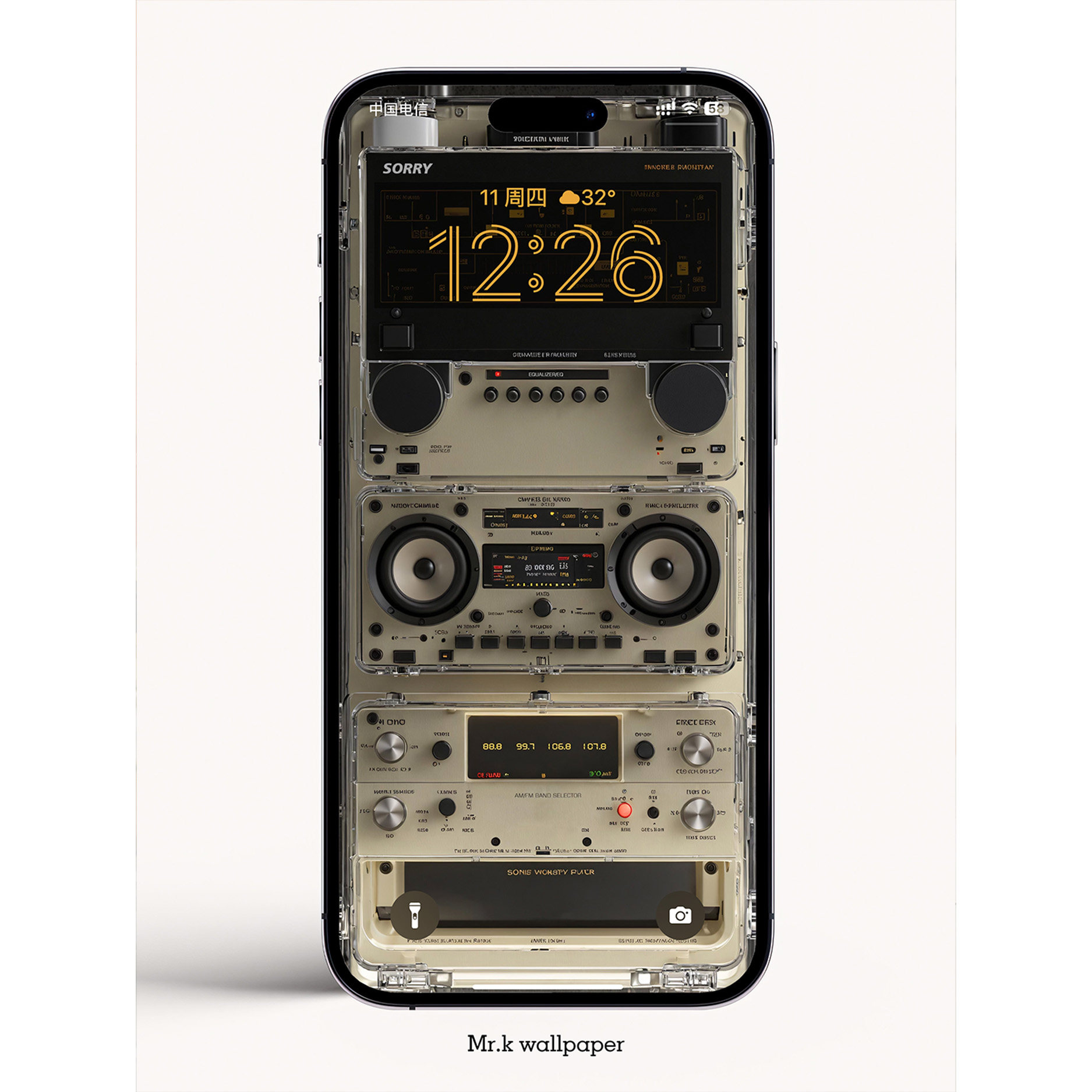 K381 / SONY复古播放器 iphone手机4K高清壁纸苹果手机壁纸