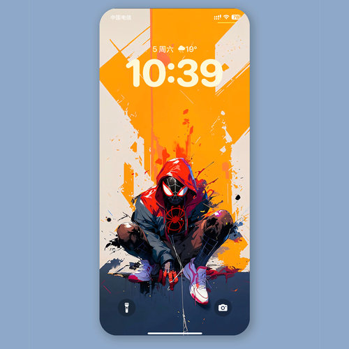 K1091 蜘蛛侠涂鸦壁纸  Iphone手机4K高清壁纸苹果手机壁纸