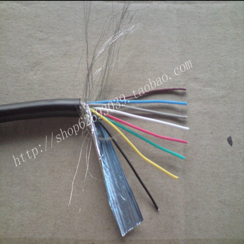 屏蔽线UL2464-26号AWG多线芯编织网护套线信号线隔离线连接线电缆