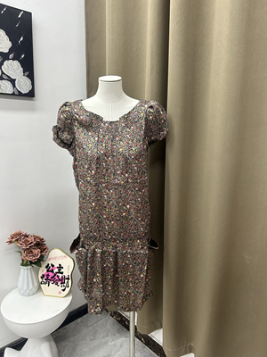 2025品质好货夏季新款碎花连衣裙雪纺裙欧系风高级感舒适气质