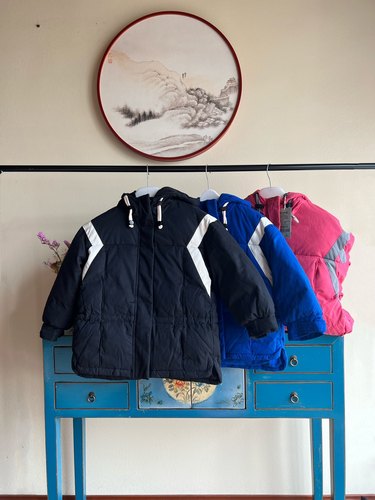 清卡拉美男女儿童休闲运动羽绒服90白鸭绒100码-160码团购亲子