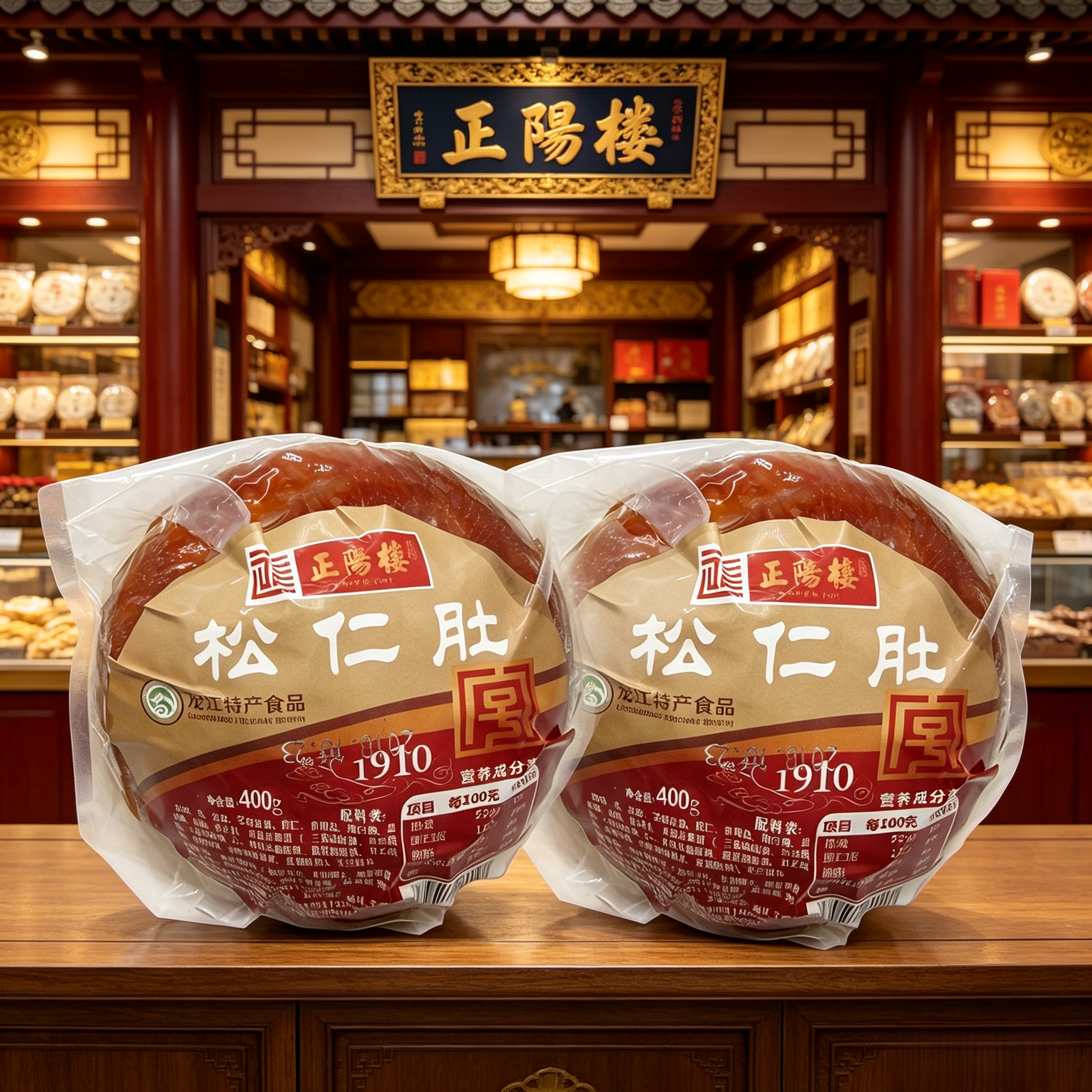 正阳楼松仁小肚哈尔滨特产红肠香薰肚猪肉肚东北美食特色小吃熟食