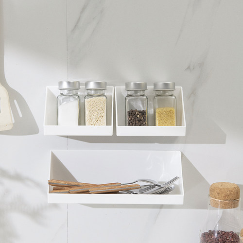 免打孔镜柜斜面收纳盒