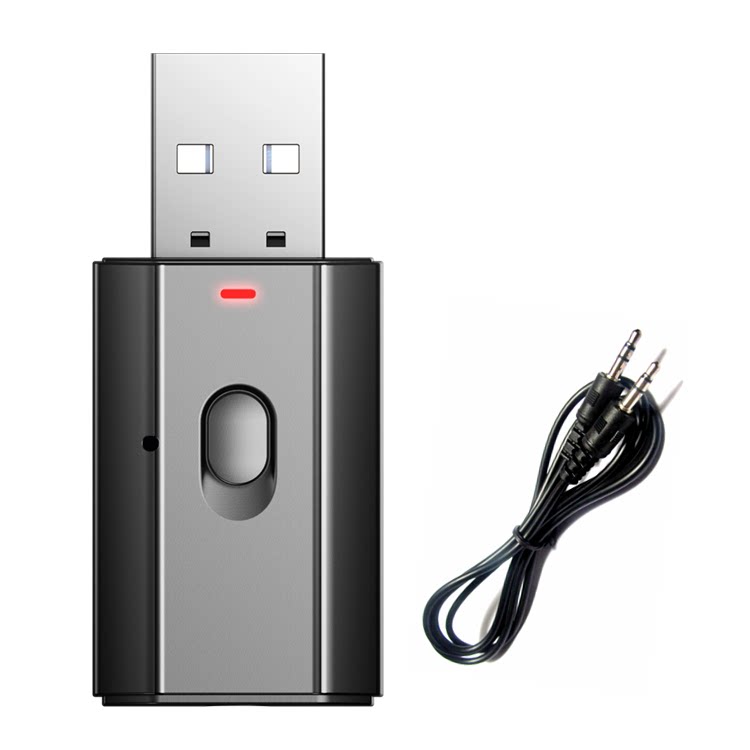 aux车载蓝牙接收器汽车音频音响音箱转usb蓝牙棒适配器用免提通话