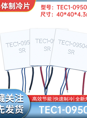 TEC1-9504半导体制冷片带探头线40*40mmTEC1-09504美容仪帕尔贴