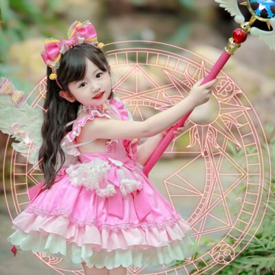 女童背心洛丽塔春夏cos服连衣裙