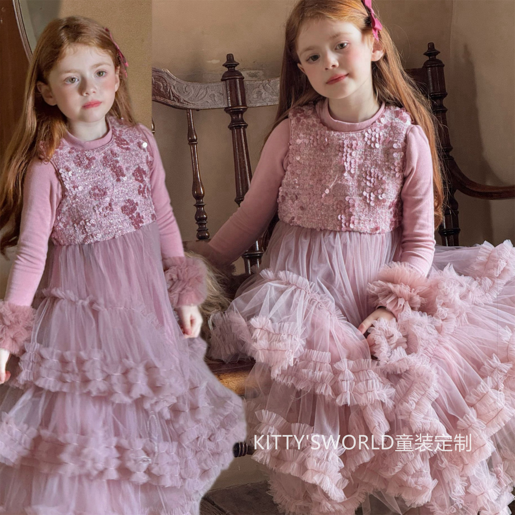 女童连衣裙生日礼服裙公主裙