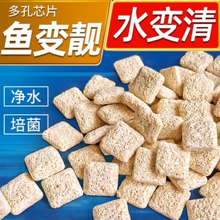 鱼缸滤材多孔小芯片环净化培菌稳定水质硝化淡海水通用过滤材料