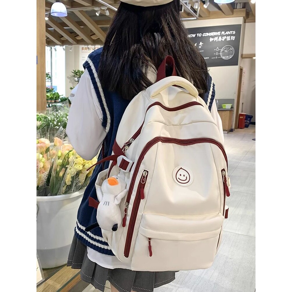 STILLWAWOO书包初中女生高中学生背包小学生大学生旅行双肩包大容图片