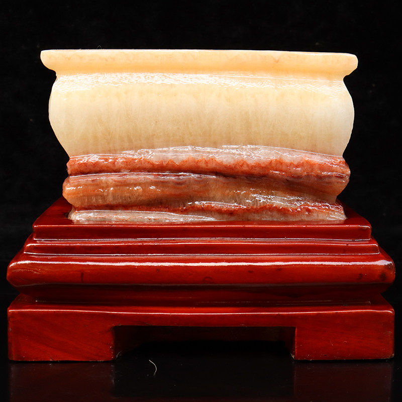 猪肉石天然石肉石广西柳州红烧肉腊肉五花肉摆件15*12*7cm 1843g