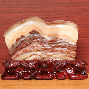 2cm1495g 天然石材奇石摆件猪肉石桌面装 饰雕刻石摆件22