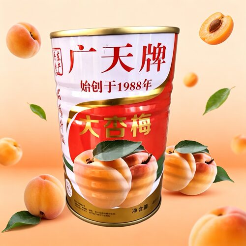 丹东广天糖水杏罐头整箱8罐包邮