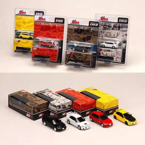HJ 1:64 头文字D EVO 三代 EK9 EG6 合金漂移汽车模型1:64