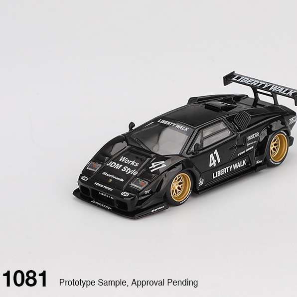 MINIGT#1081- Lamborghini Countach LB-WORKS黑色汽车模型-1:64