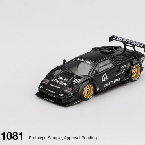 MINIGT#1081- Lamborghini Countach LB-WORKS黑色汽车模型-1:64