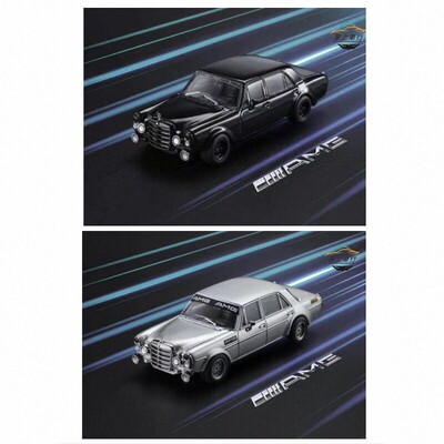 Liberty 64 奔驰银猪黑武士 Benz 300 sel 合金汽车收藏模型摆件