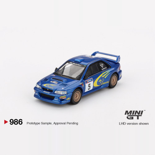 MINIGT#986-斯巴鲁Subaru Impreza WRC99汽车模型1:64澳大利亚版