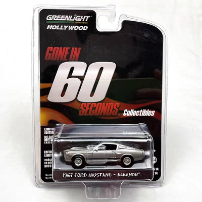 绿光1:64GreenLight1967福特野马CustomFord Mustang限定收藏模型