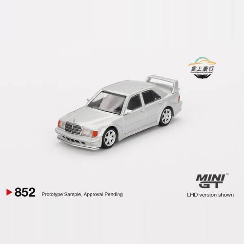 MINIGT #852 Mercedes-Benz奔驰 190E 银色 合金汽车模型 1:64