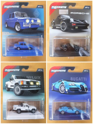 美捷轮Majorette经典收藏1/64保时捷 布加迪雷诺合金汽车模型玩具
