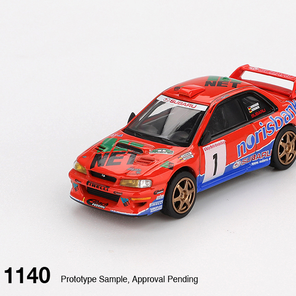 MINIGT#1140-斯巴鲁Subaru Impreza WRC97 #1 1999 DRM 赛车1:64