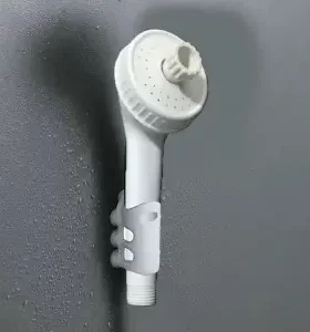 老式手持式花洒淋浴喷头热水器淋蓬头带开关挂单喷头塑料