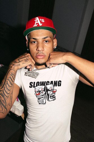 SlowGang修身印花短袖