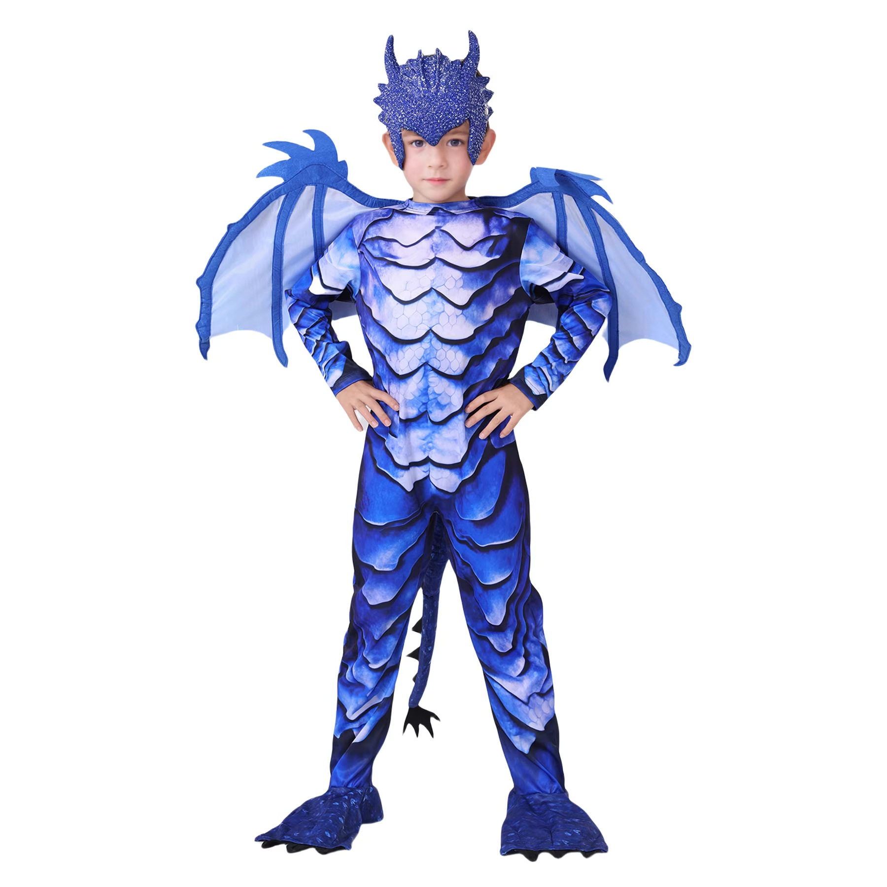 儿童冰霜龙骑士cosplay龙服装