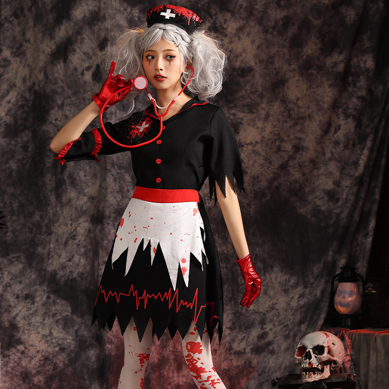 万圣节派对护士服舞台服