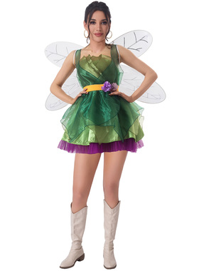 万圣节绿色小精灵COSPLAY舞台演出套装绿野仙踪派对扮演表演服装