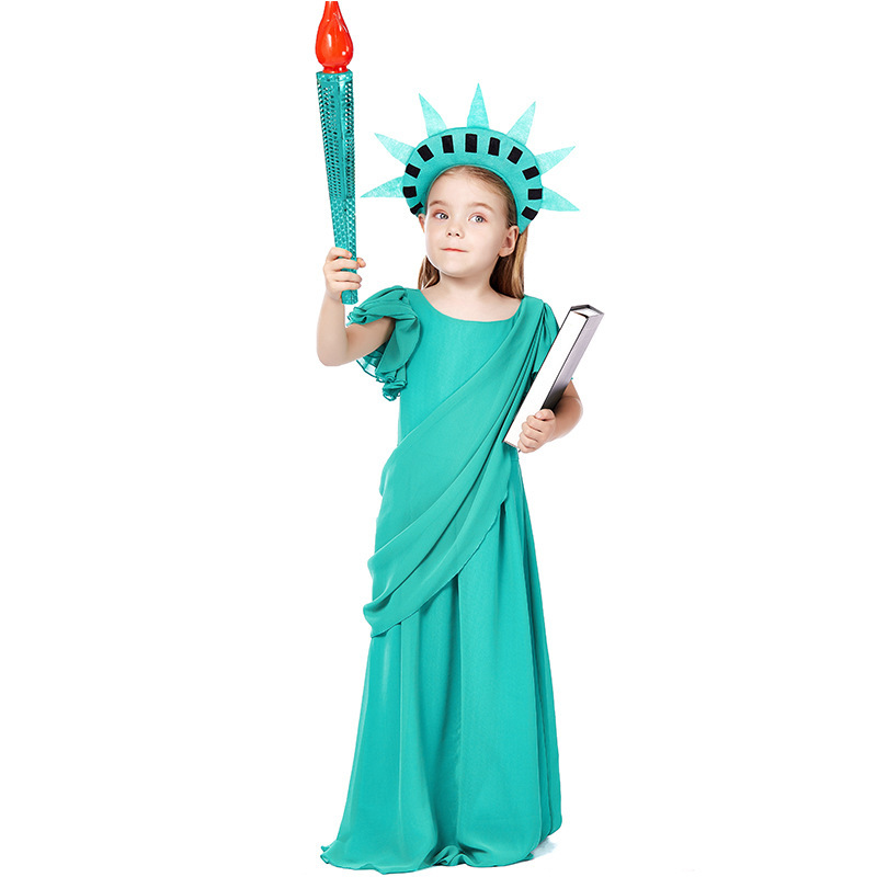 六一节幼儿园美国自由女神cos服