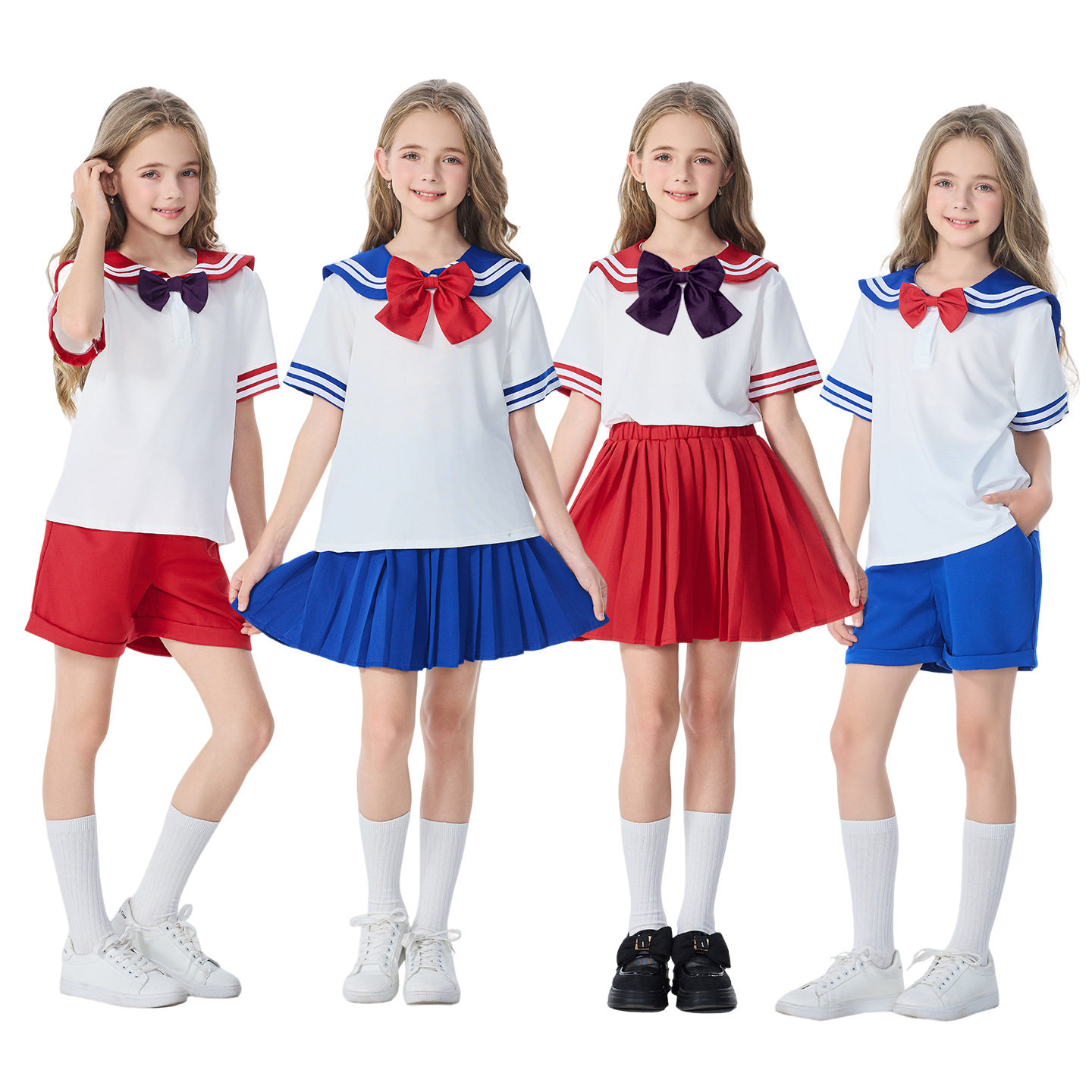 万圣节学生儿童美少女战士服