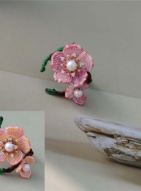 文艺小清新素雅梅花戒指