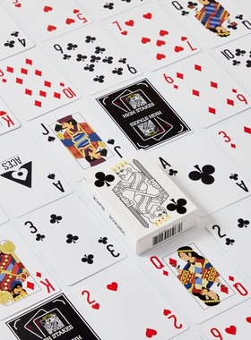 Hustler德州扑克牌德扑PVC塑料扑克WSOP WPT磨砂加厚宽牌大字