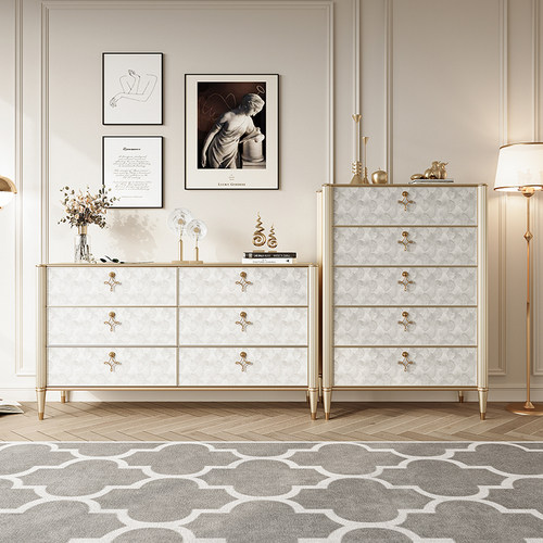 贝壳斗柜实木轻奢高级