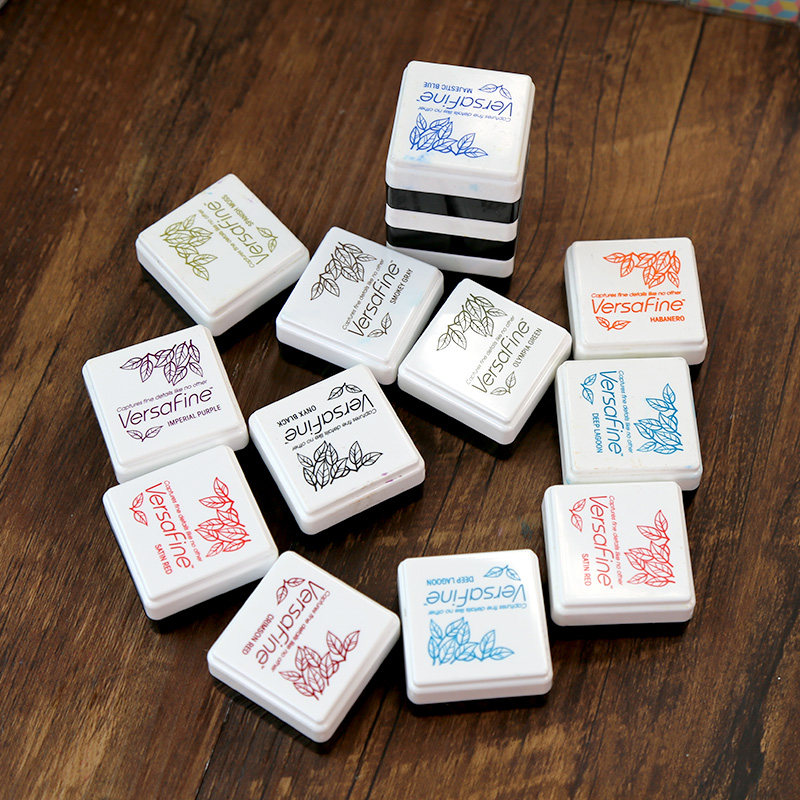 月猫vfs高细印台小盒印台高等细节橡皮章婚礼手指画手帐细节印泥