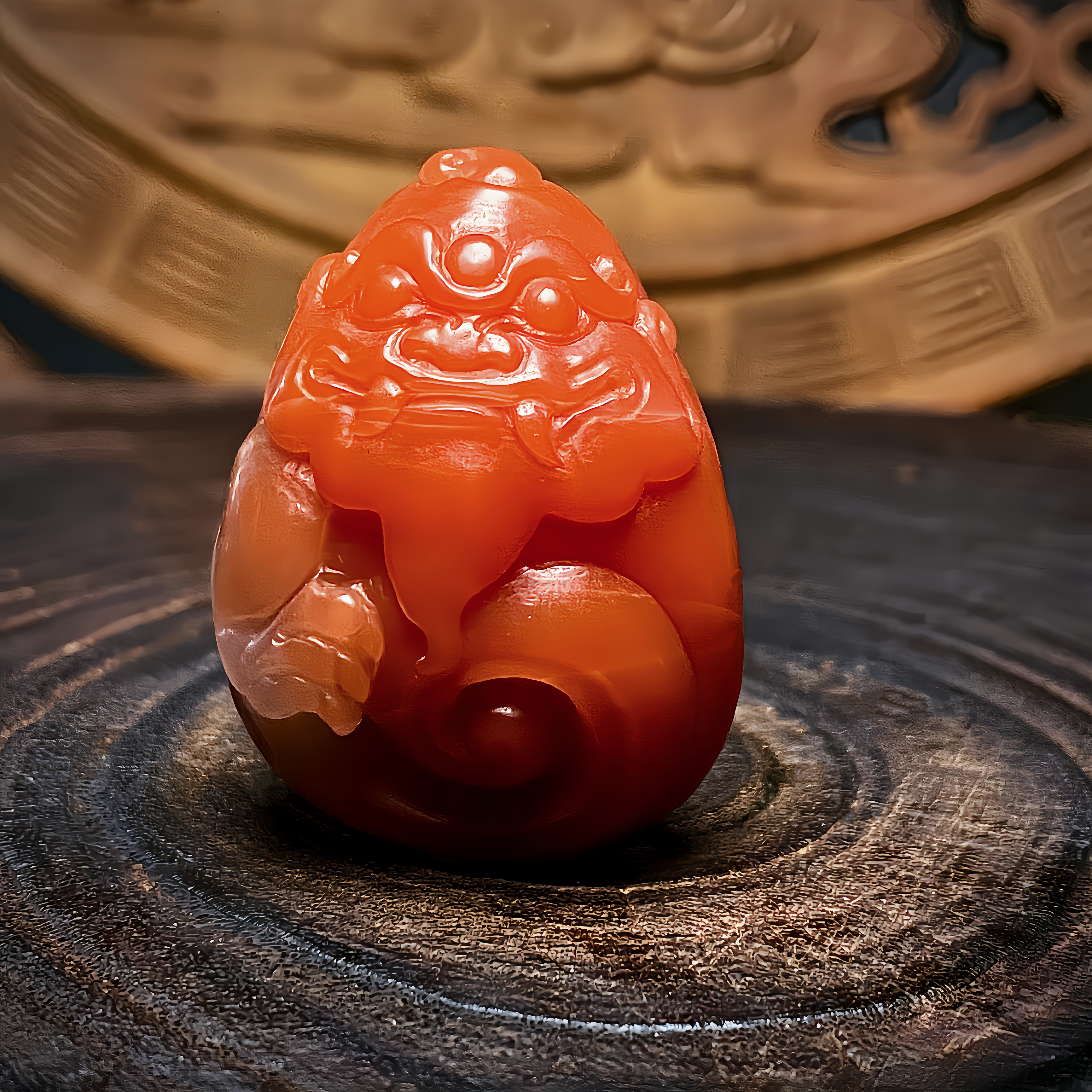 天然南红手工雕刻复古小众精致吊坠颈饰把玩件挂件招财转运饰品