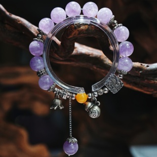 原创手工diy珠串编绳手链925纯银天然水晶高颜值气质显白手串手链