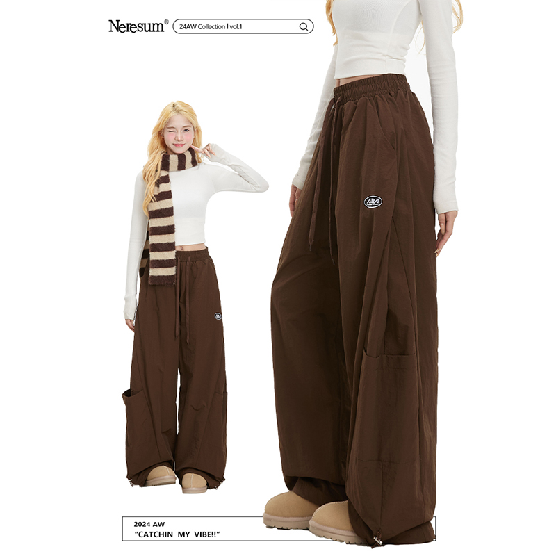 NERESUM美式嘻哈口袋弯刀休闲裤
