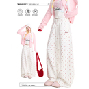 子垂感显瘦运动裤 NERESUM甜美满印爱心卫裤 女秋冬加绒嘻哈跳舞裤