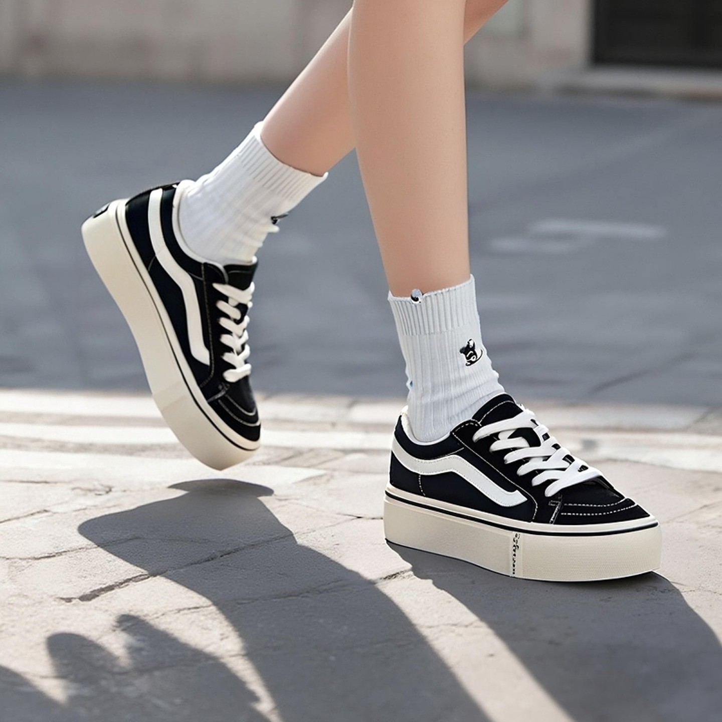 新款百搭小白鞋子MEMA帆布鞋韩版