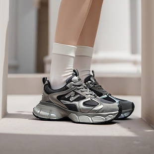 单里爆款 女百搭小众松糕鞋 时尚 子重工老爹鞋 潮 秀气黑色鞋 MEMA新款