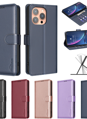 适用于小米POCOM6PRO4G M4PRO 5G X3 NOTE10PRO X5 X6 M3 12T 13T C65 C55 M5s商务防摔插卡钱包支架手机壳